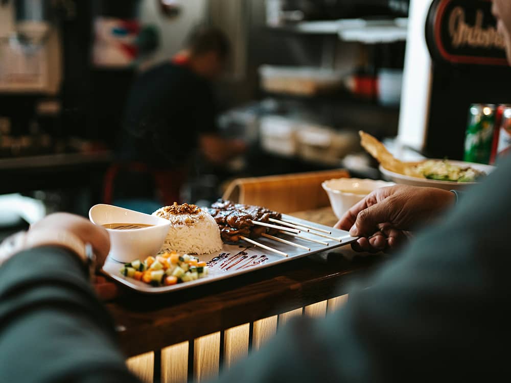 Restaurant food